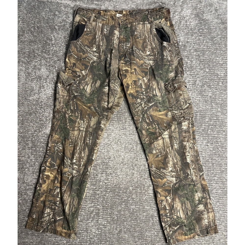 BERNE CAMO FIELD HUNTING PANTS REALTREE XTRA CAMO SIZE LARGE